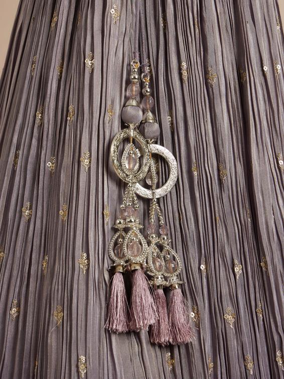 Twamev Women Purple Elegance Lehenga