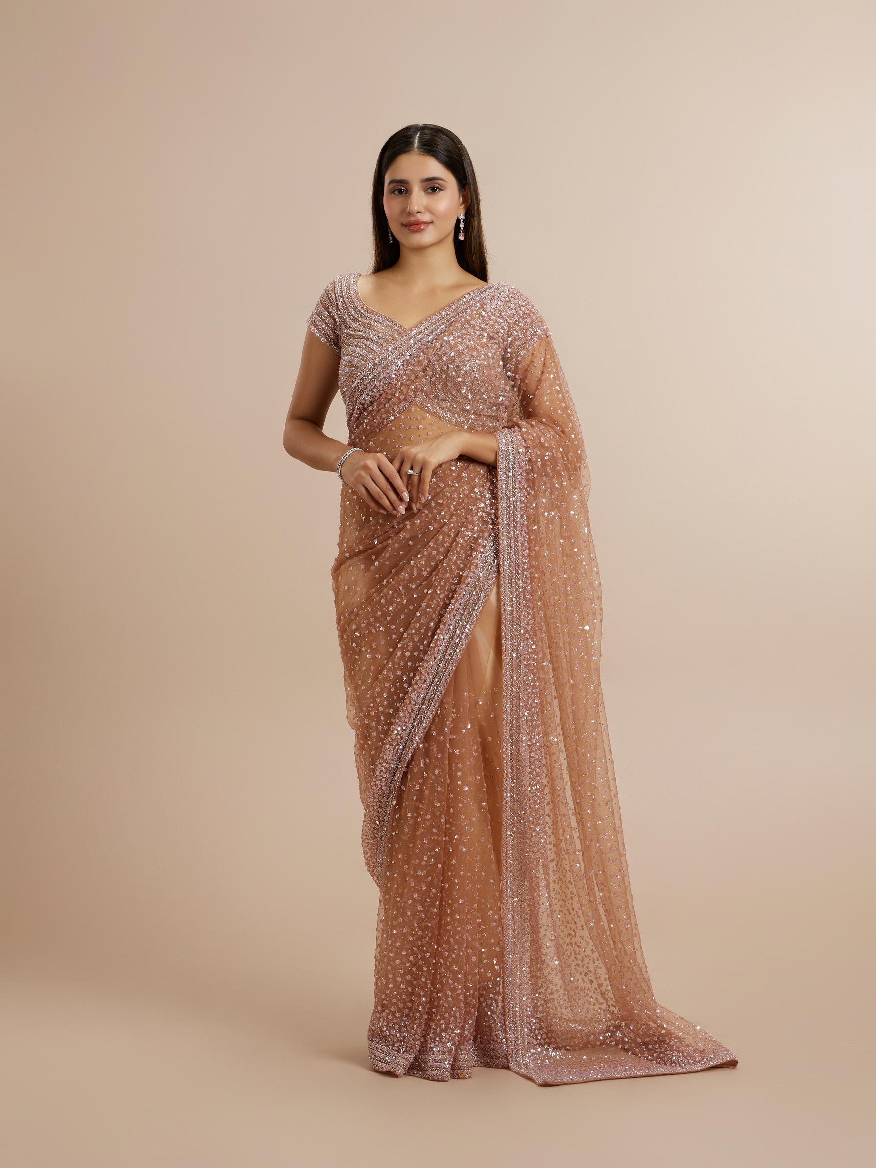 Twamev Women Radiant Purple Array Saree