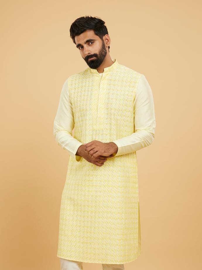 Twamev Men Sunshine Symphony Kurta Pajama