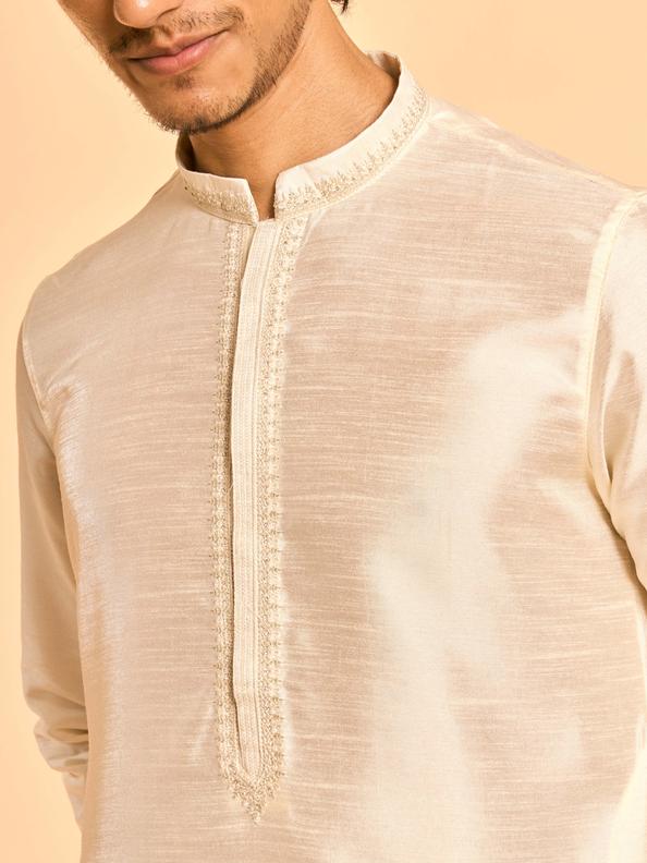 Diwas Men Elegant Cream Kurta