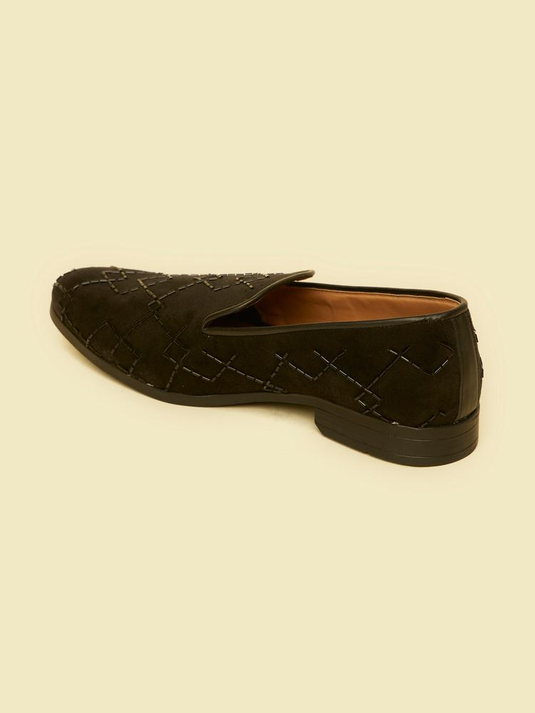 Twamev Men Black Opulence Festive Jooti