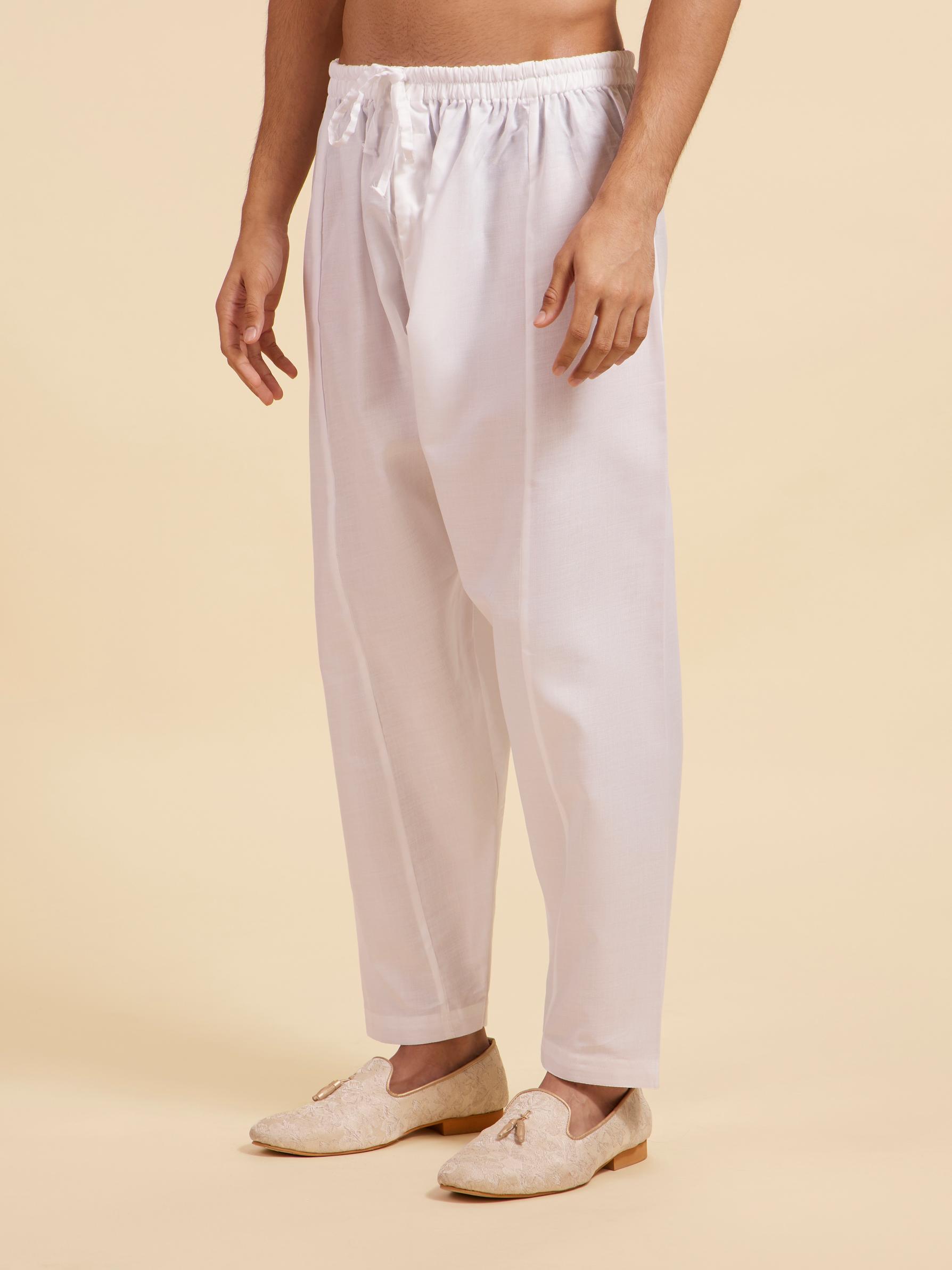Diwas Men Snow White Patiala Salwar Pants
