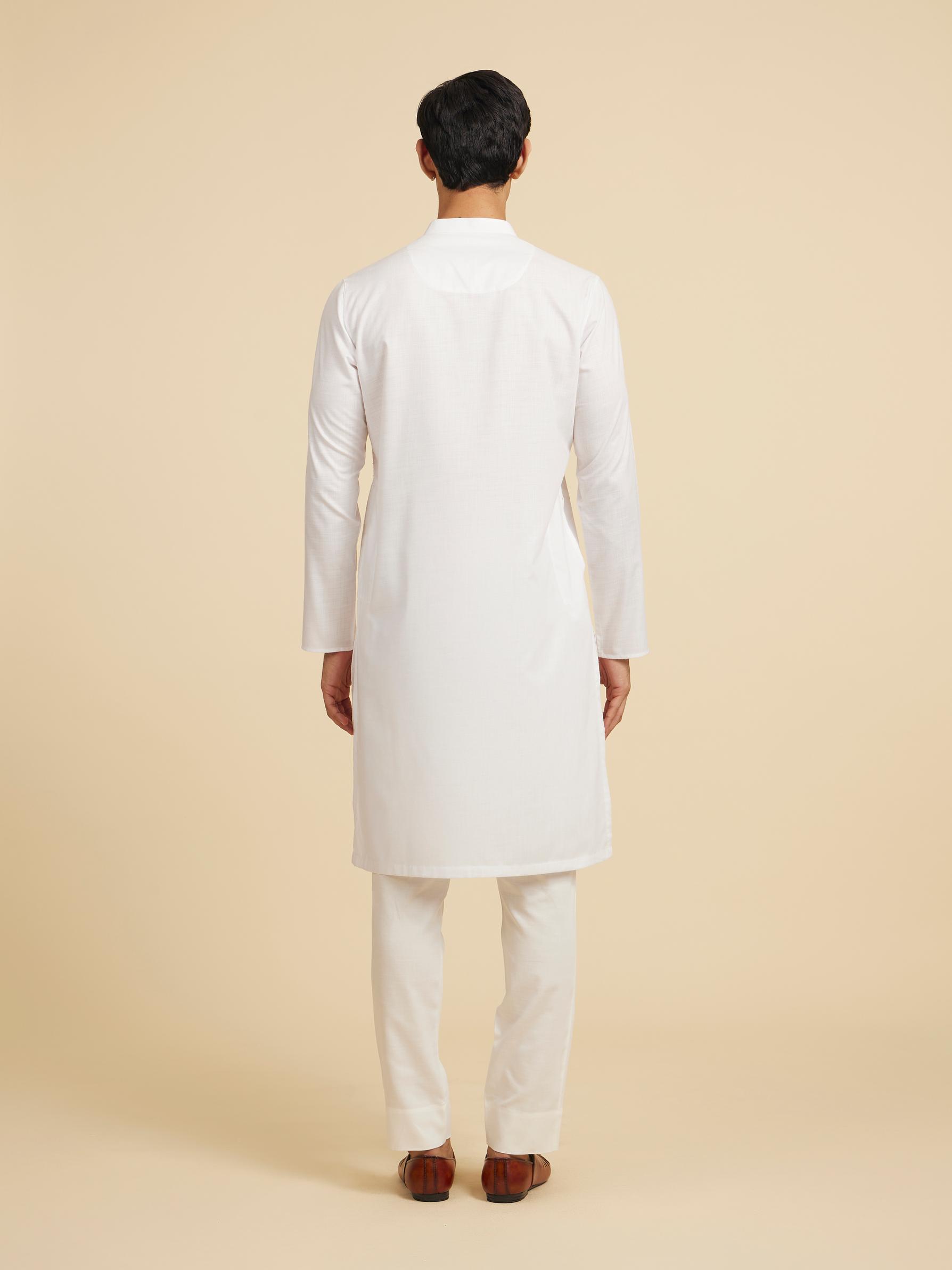 Diwas Men Immaculate White Elegance Kurta