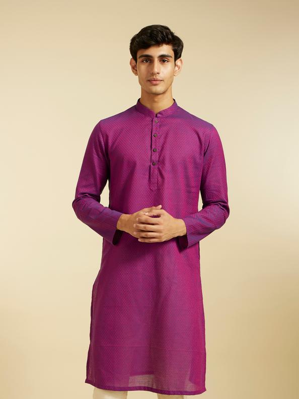 Diwas Men Purple Majesty Kurta