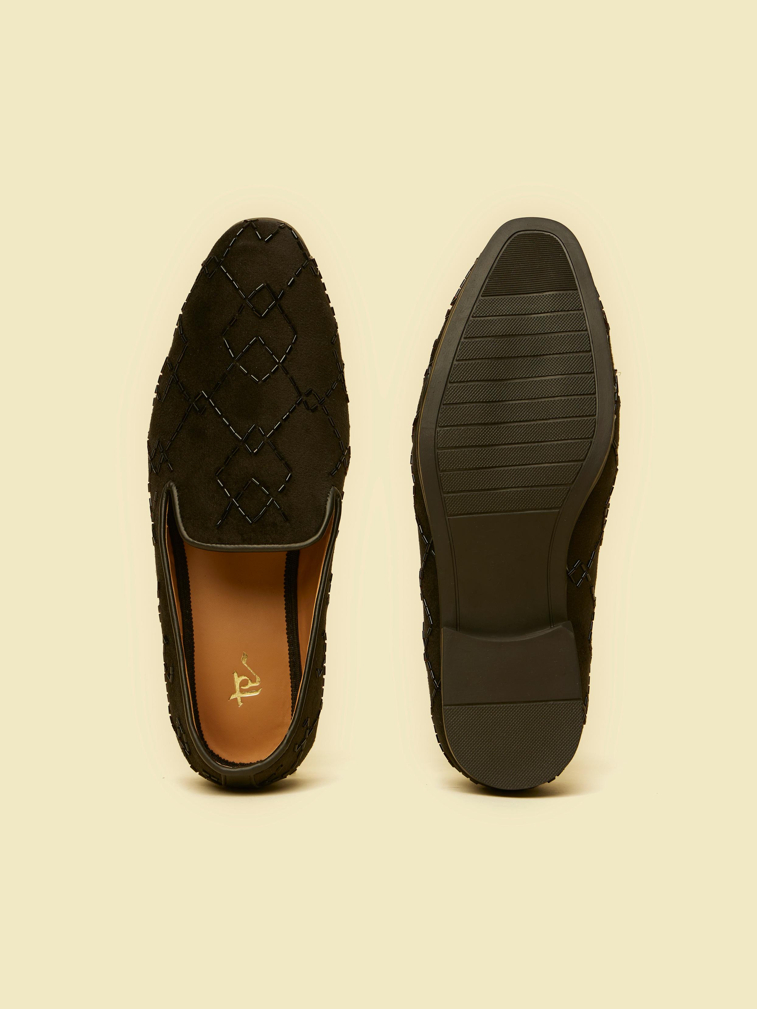 Twamev Men Black Opulence Festive Jooti