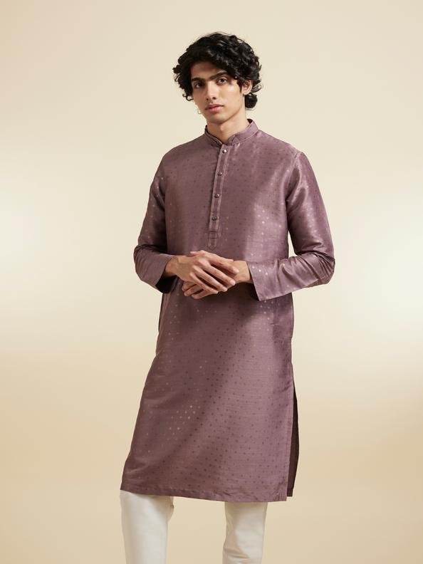 Diwas Men Opulent Purple Elegance Kurta
