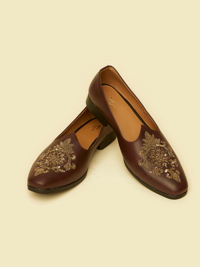 Twamev Men Dapper Brown Jooti