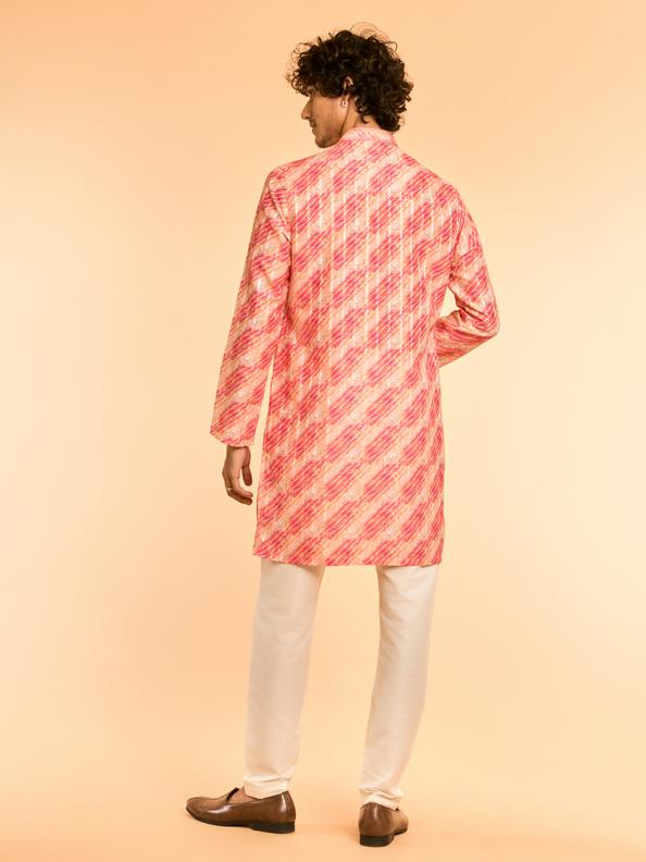 Diwas Men Peach Elegance Kurta
