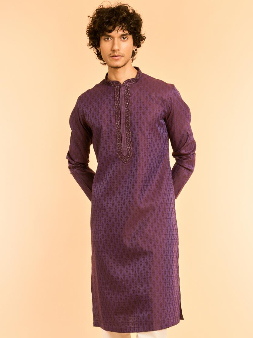 Diwas Men Luscious Purple Dreams Kurta