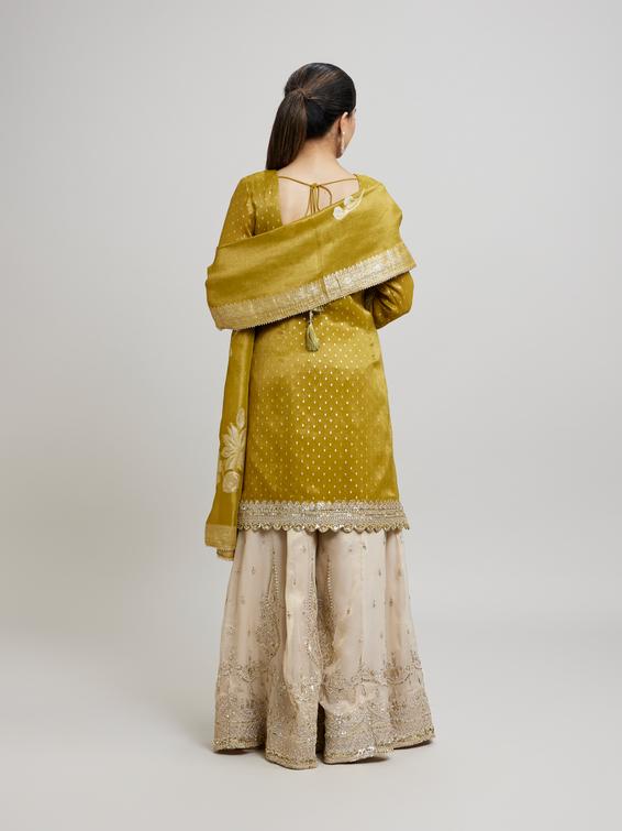 Twamev Women Enchanted Emerald Green Stitched Suit