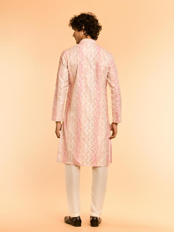 Diwas Men Peach Festive Charm Kurta