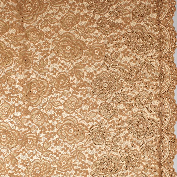 Twamev Women Beige Elegance Net Saree