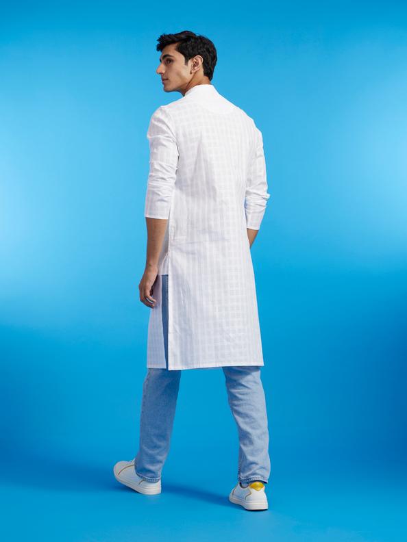 Diwas Men Majestic White Kurta
