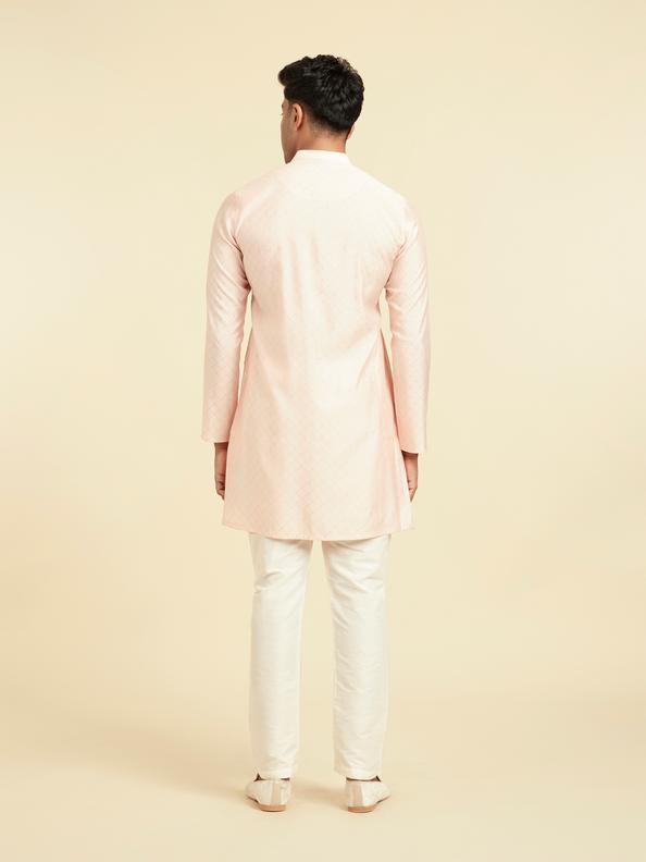 Diwas Men Peach Elegance Kurta