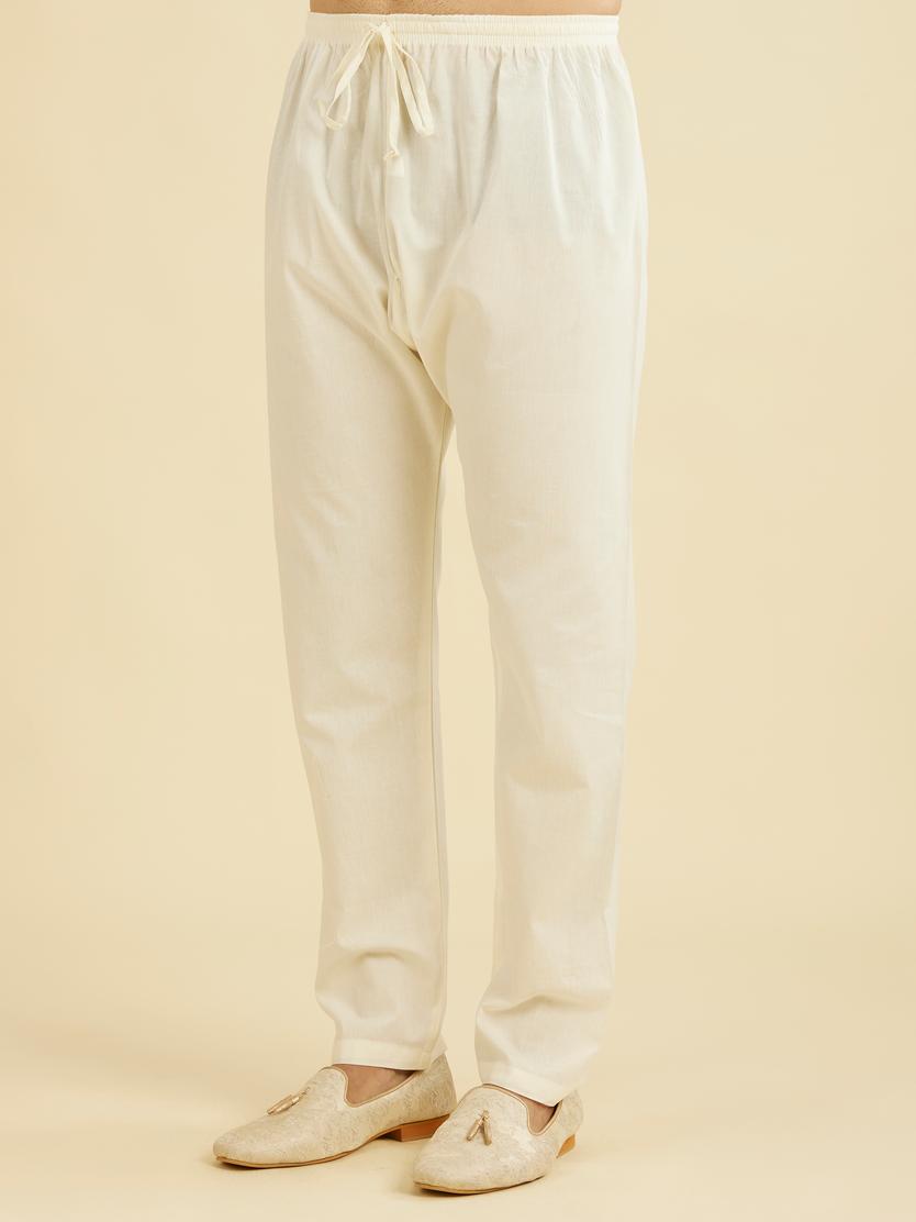 Diwas Men Cream Cotton Delight Pajama