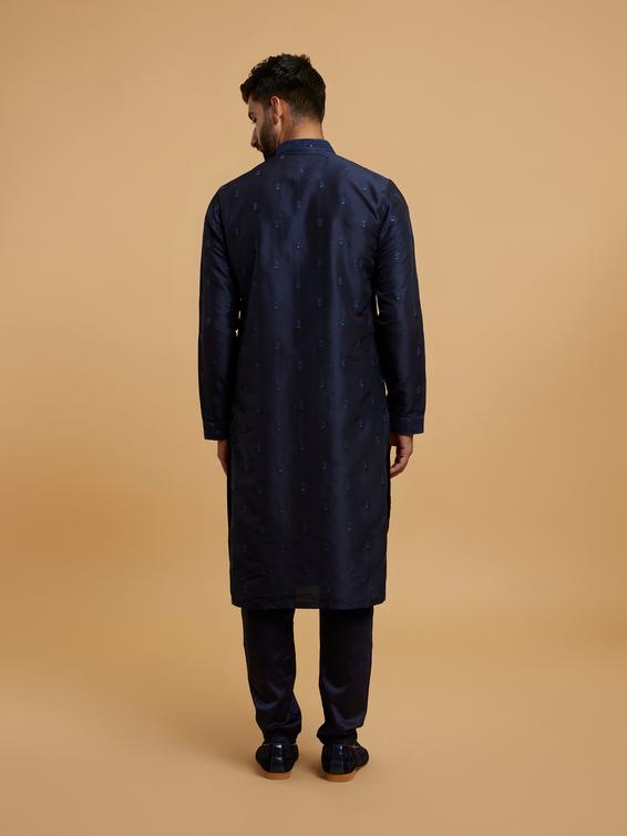Twamev Men Twilight Blue Elegance Kurta Pajama