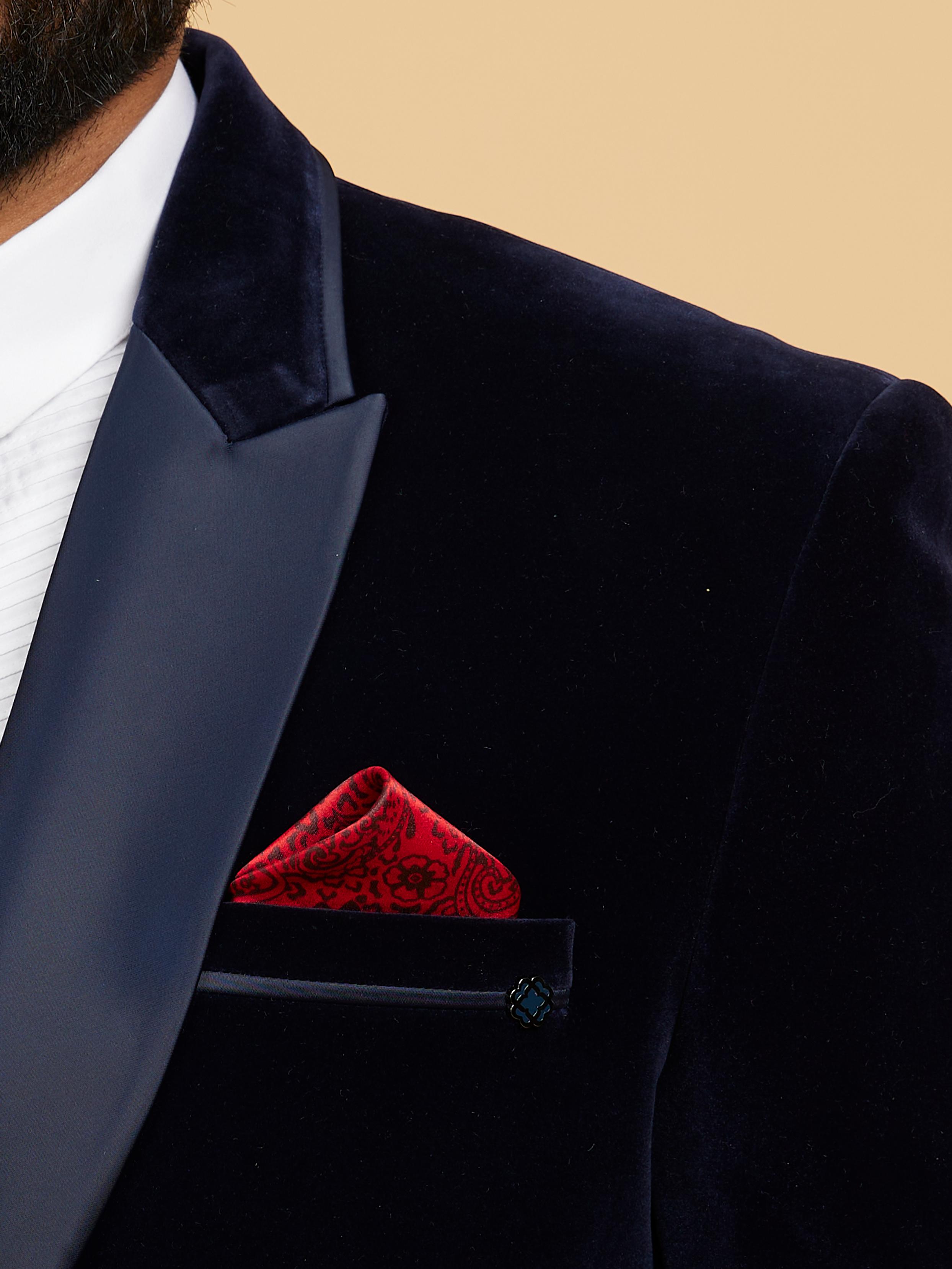 Twamev Men Red Satin Dupatta