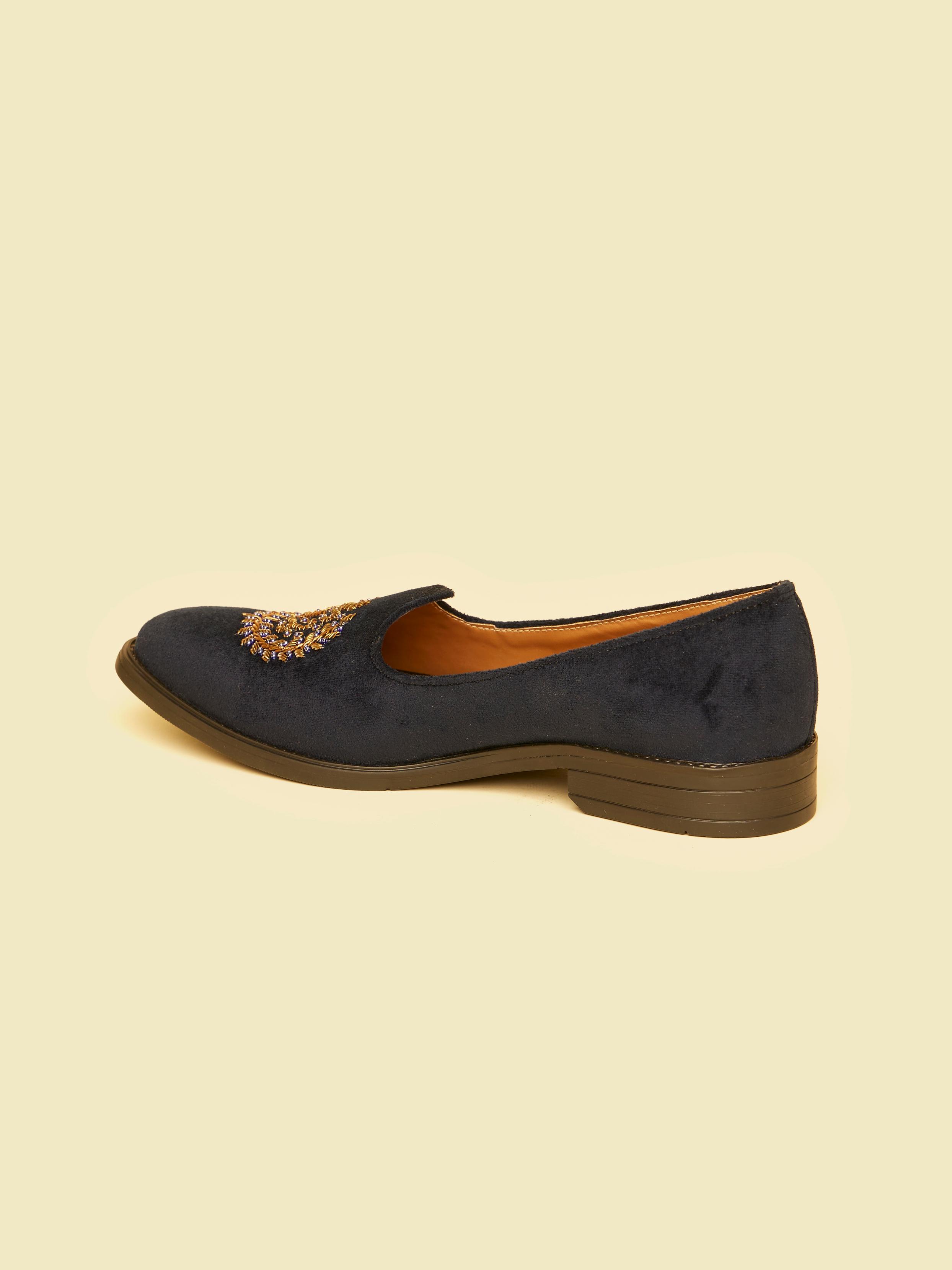 Twamev Men Blue Velvet Opulence Juti