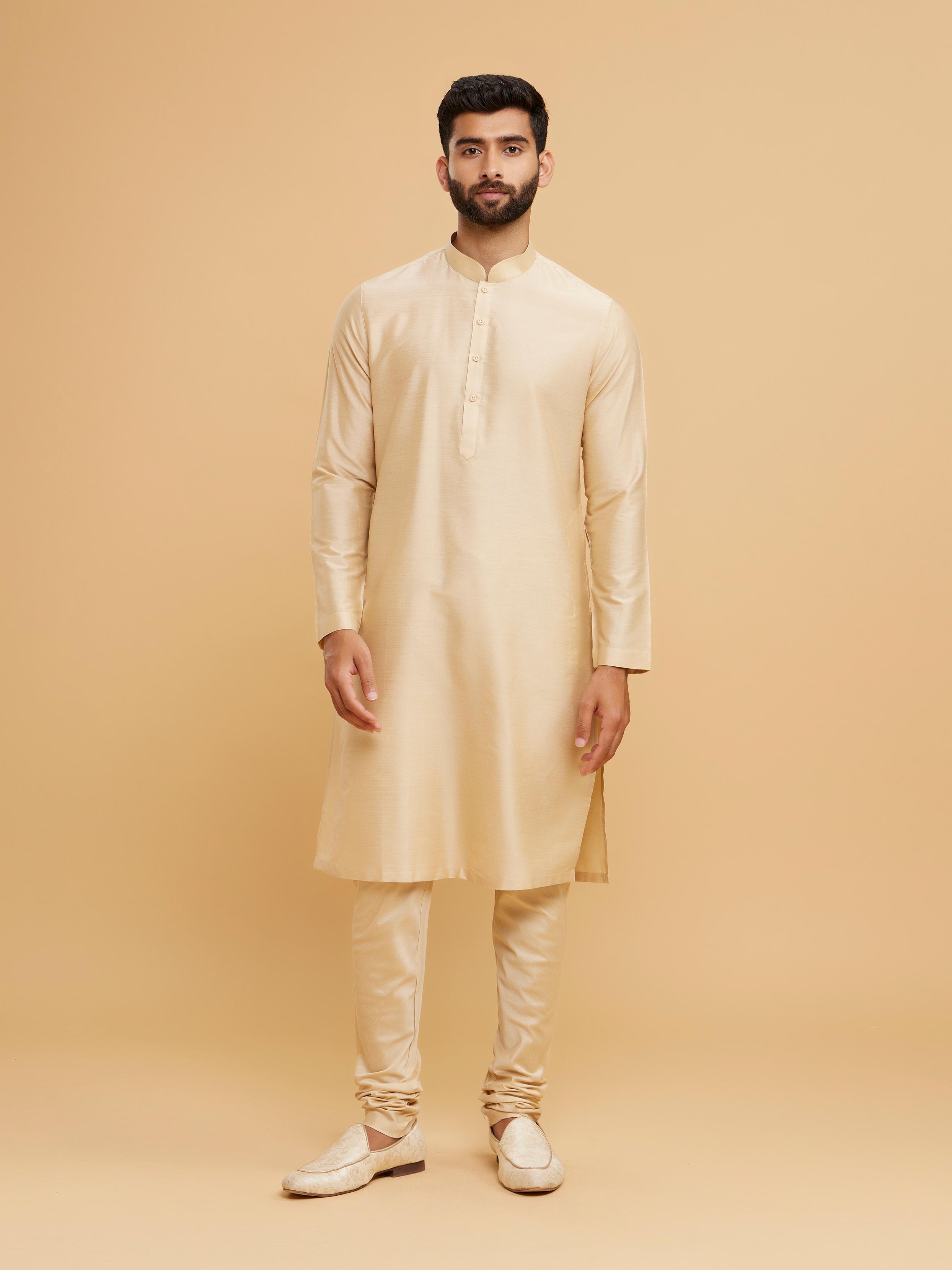 Twamev Men Pista Green Brocade Masterpiece Sherwani
