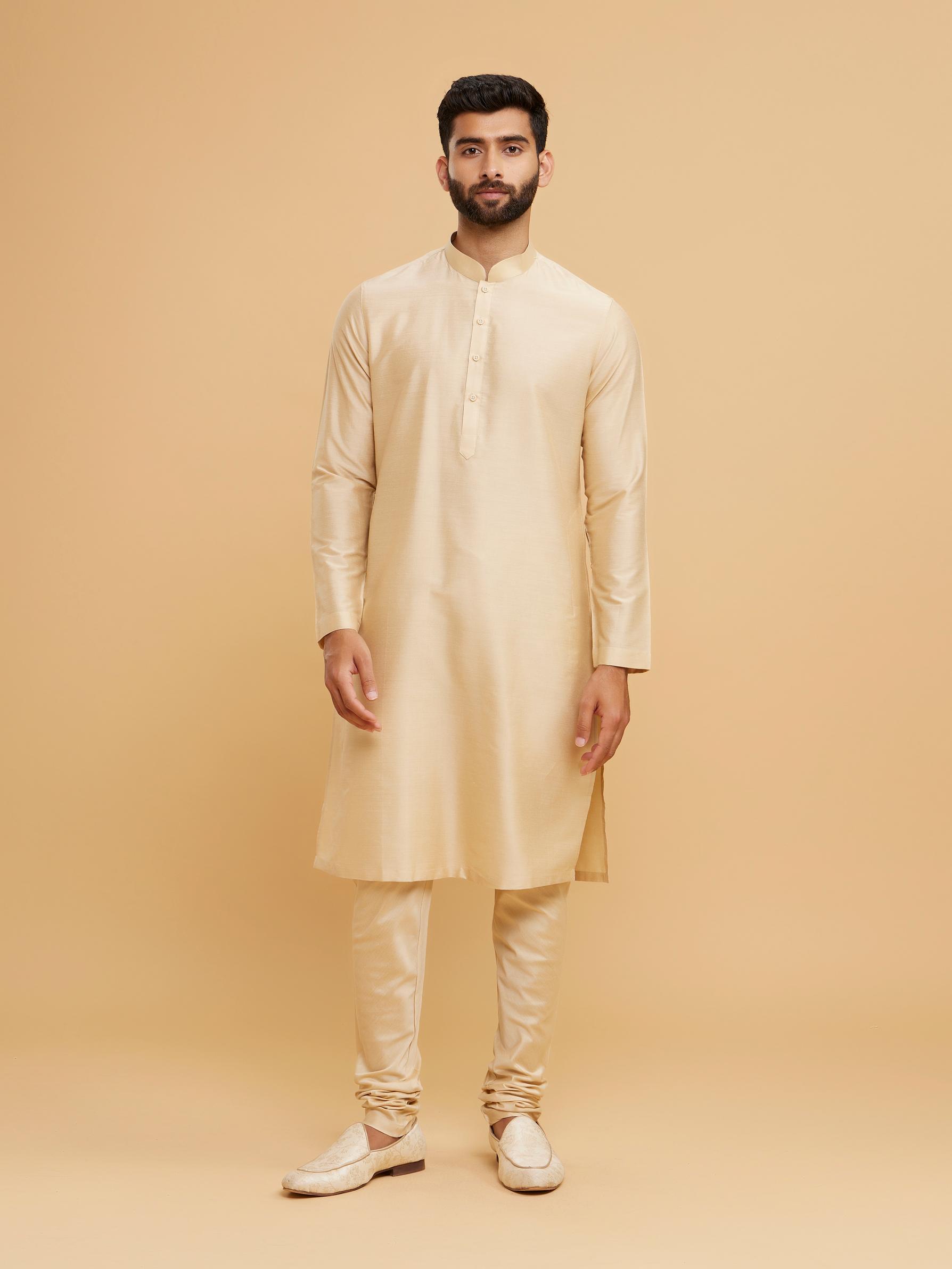 Twamev Men Pista Green Brocade Masterpiece Sherwani
