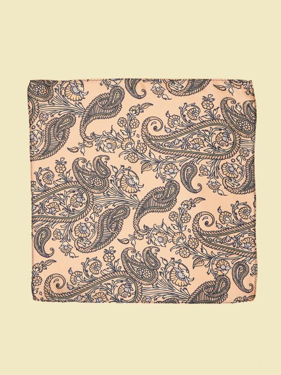 Twamev Men Satin Pink Pocket Square