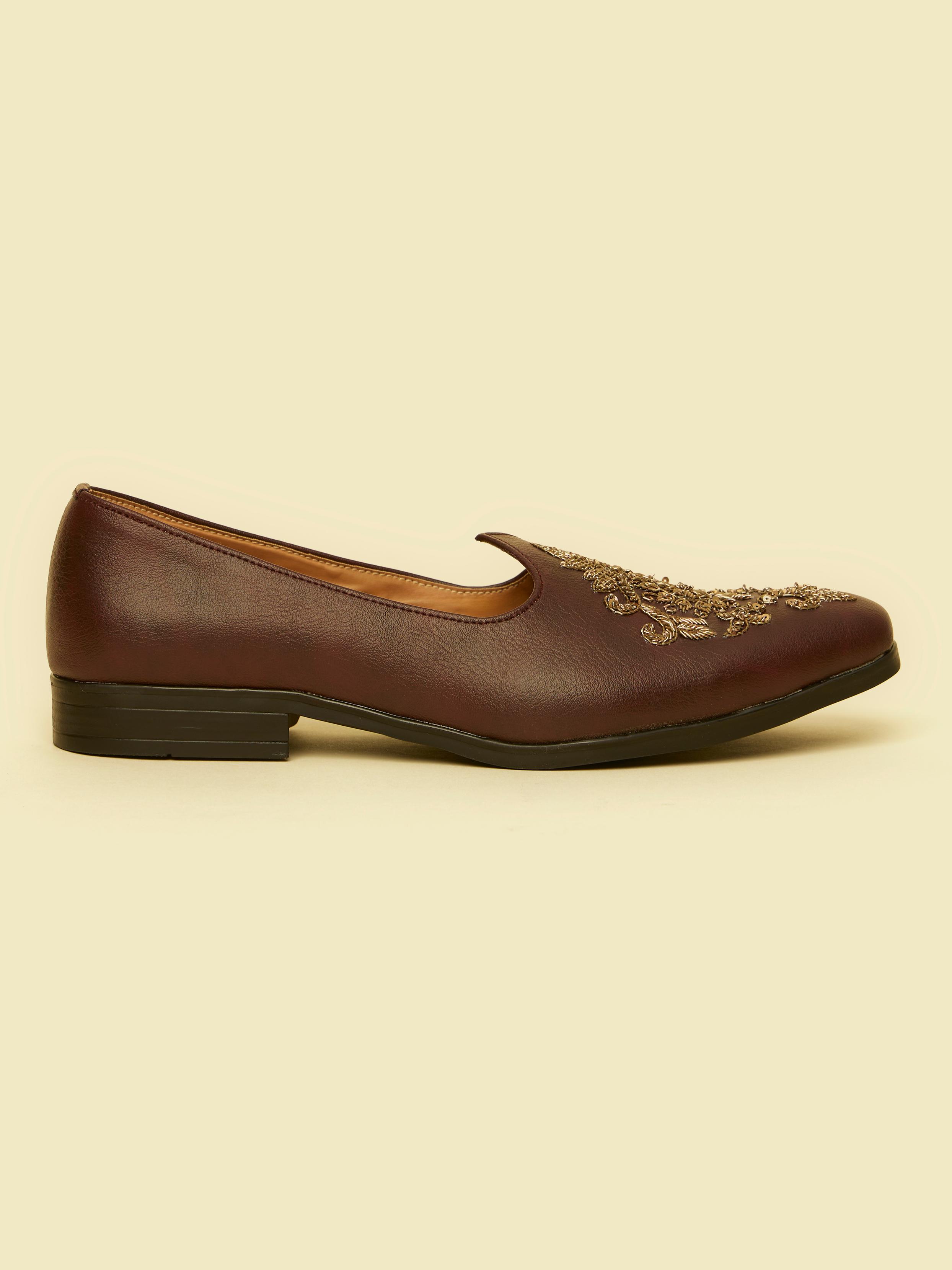 Twamev Men Dapper Brown Jooti