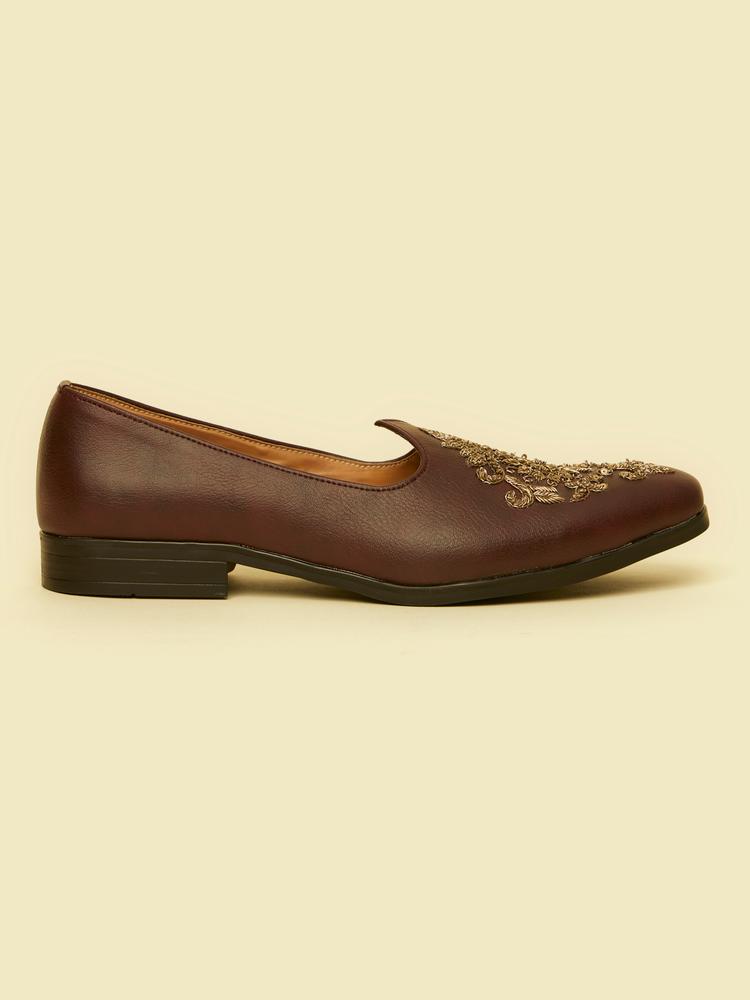 Twamev Men Dapper Brown Jooti
