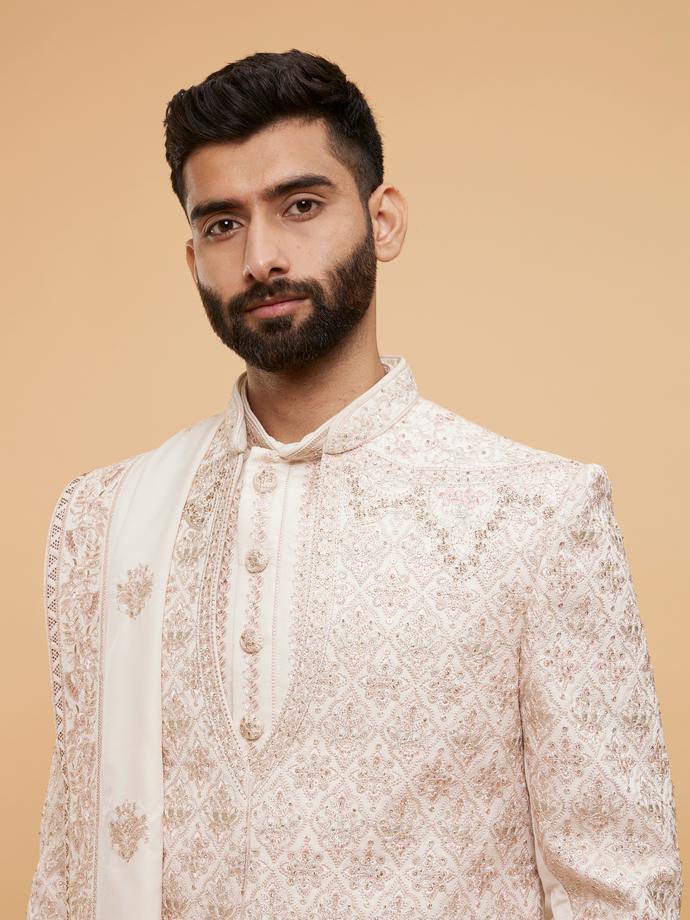 Twamev Men Pink Radiance Sherwani
