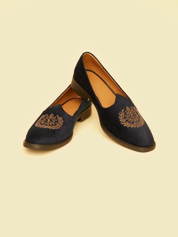 Twamev Men Blue Velvet Opulence Juti