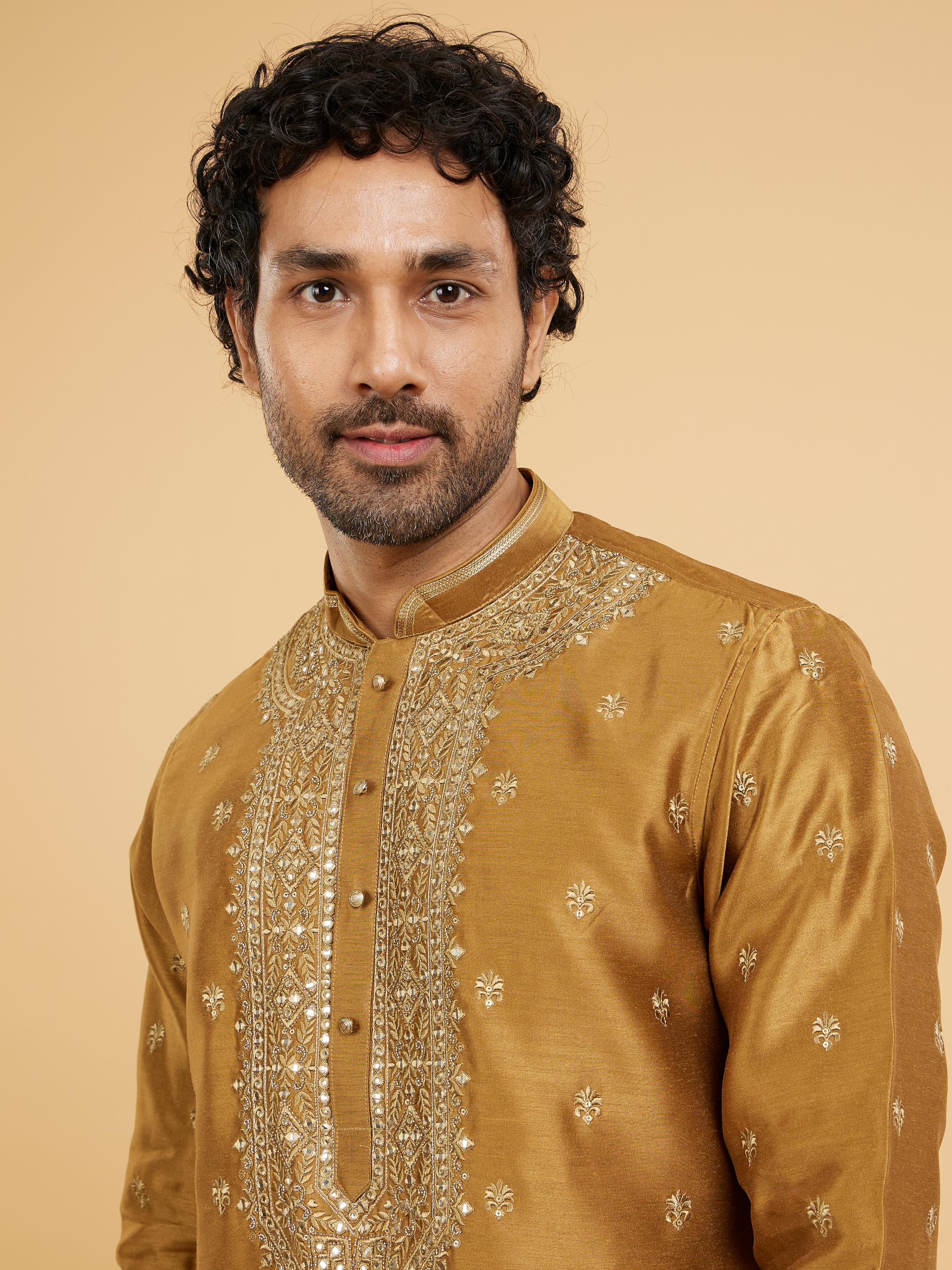 Twamev Men Emerald Elegance Kurta Pajama