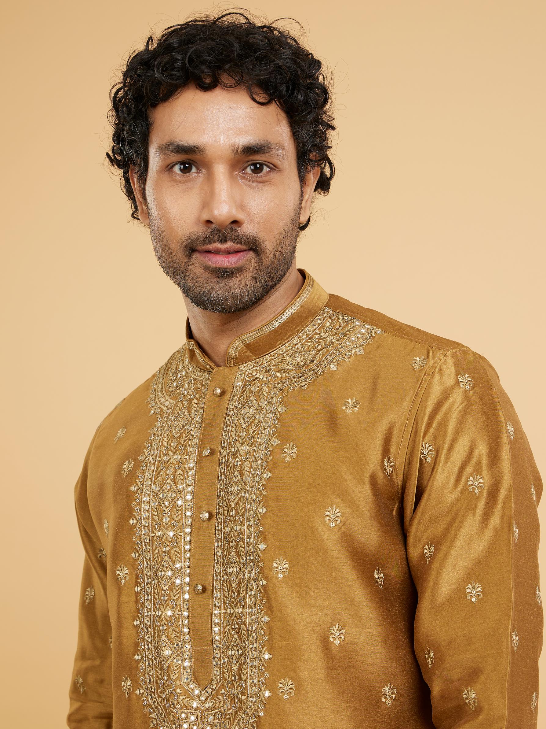 Twamev Men Emerald Elegance Kurta Pajama