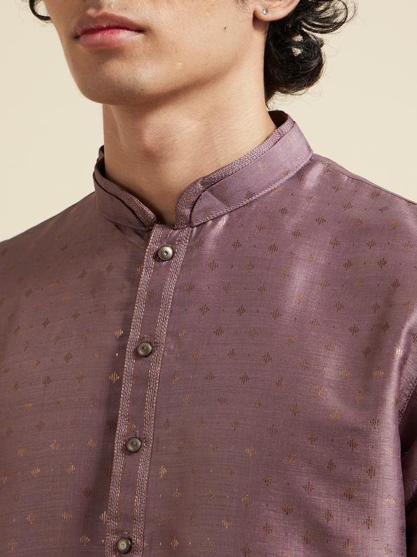Diwas Men Opulent Purple Elegance Kurta