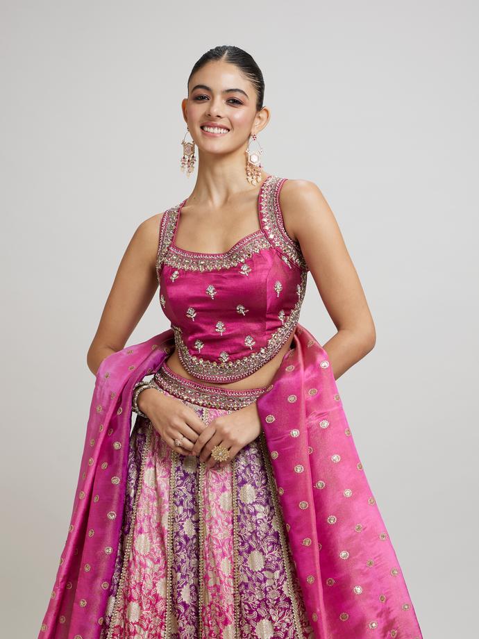Twamev Women Purple Majesty Lehenga