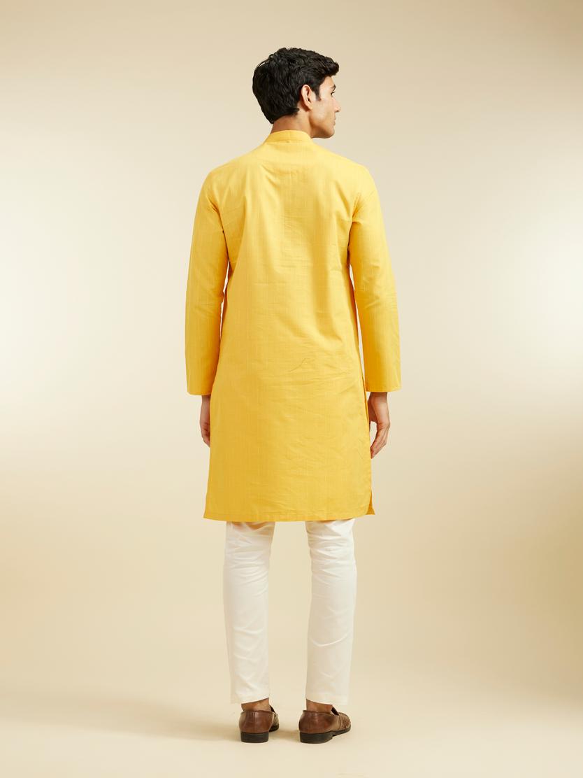 Diwas Men Luxurious Mustard Kurta
