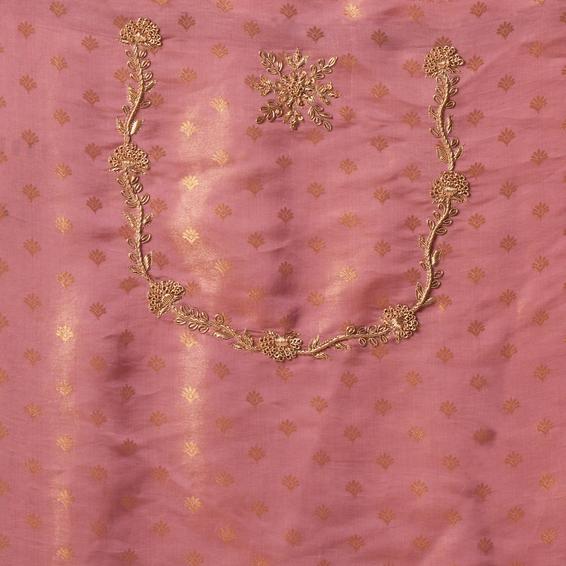 Twamev Women Festive Dusty Pink Saree