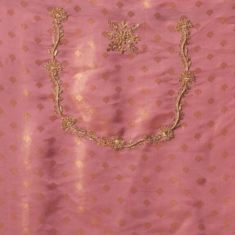 Twamev Women Festive Dusty Pink Saree