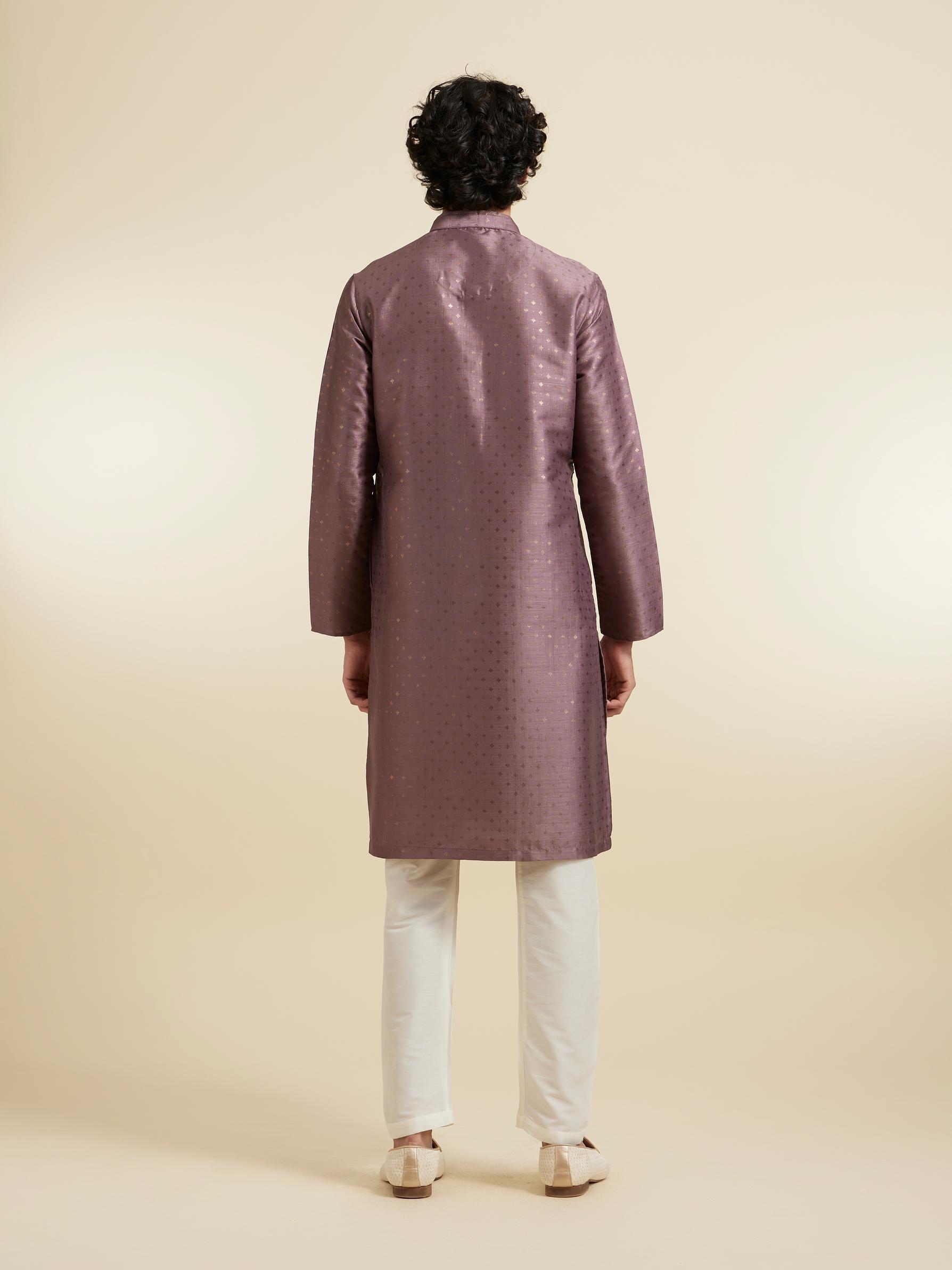 Diwas Men Opulent Purple Elegance Kurta