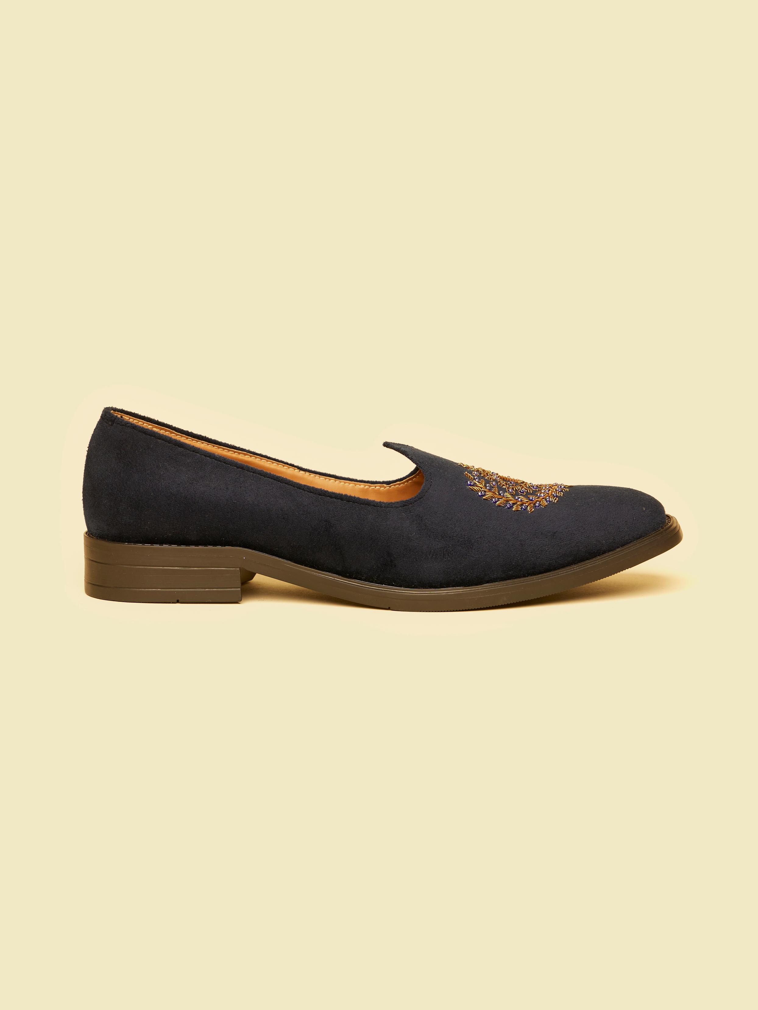 Twamev Men Blue Velvet Opulence Juti
