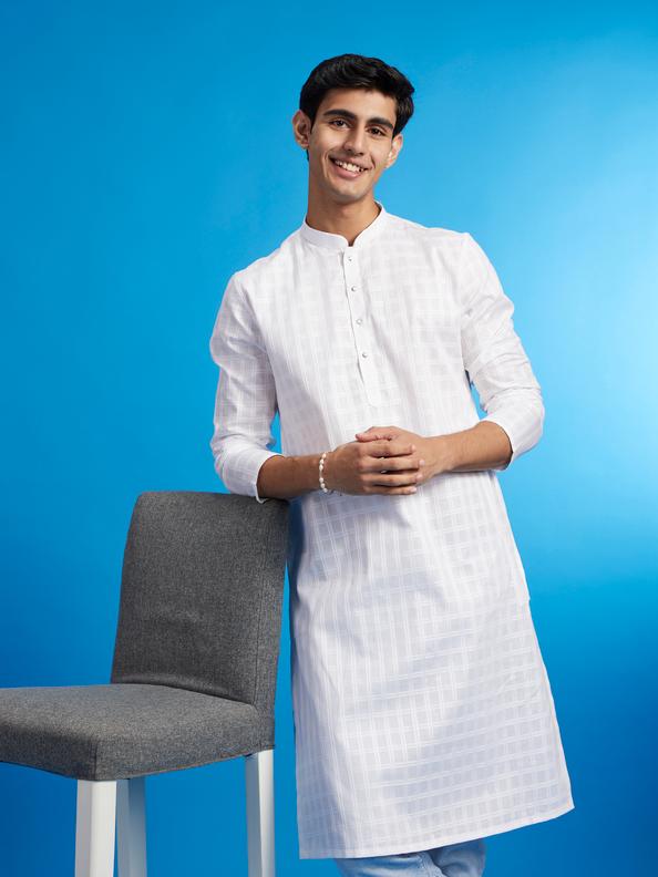 Diwas Men Majestic White Kurta