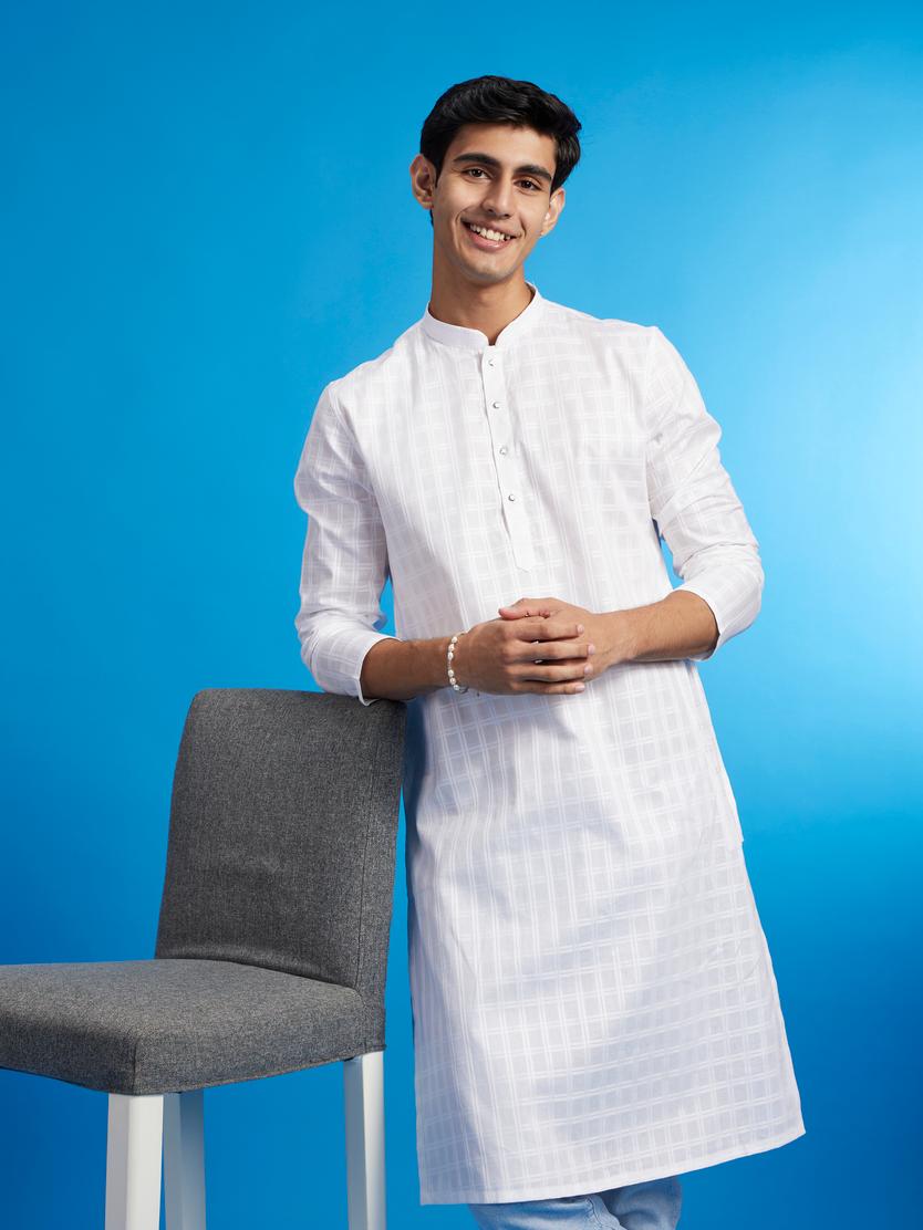 Diwas Men Majestic White Kurta