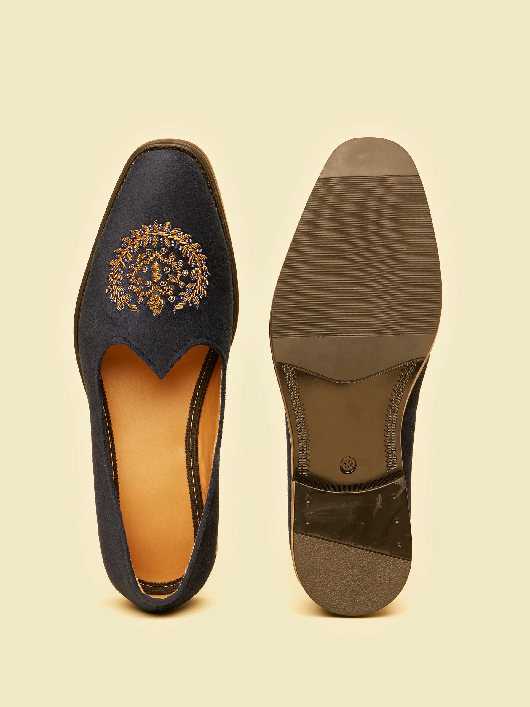 Twamev Men Blue Velvet Opulence Juti