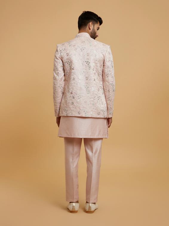 Twamev Men Dusty Pink Elegance Indo Western