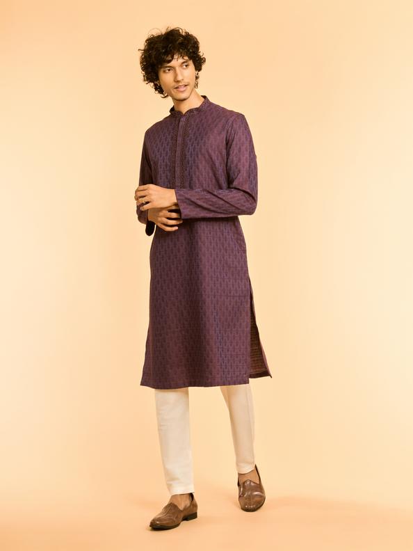 Diwas Men Luscious Purple Dreams Kurta