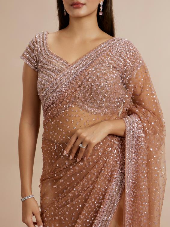 Twamev Women Radiant Purple Array Saree