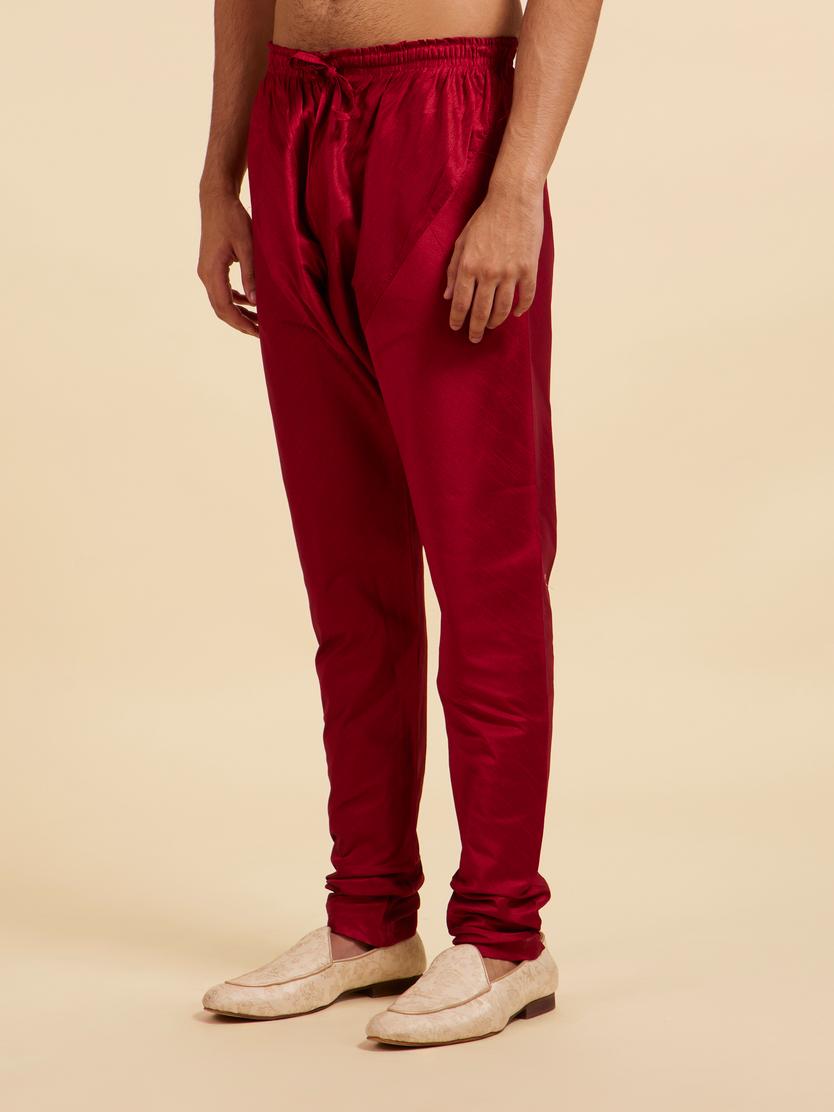 Diwas Men Maroon Red Pajama Pants