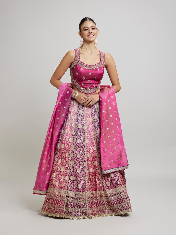 Twamev Women Purple Majesty Lehenga