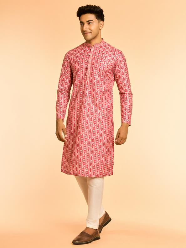 Diwas Men Rani Pink Elegance Kurta