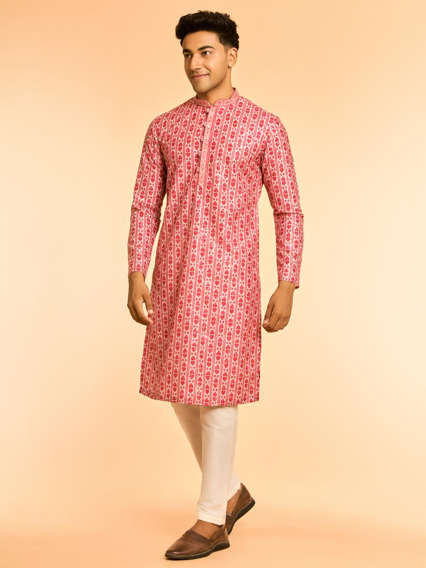 Diwas Men Rani Pink Elegance Kurta