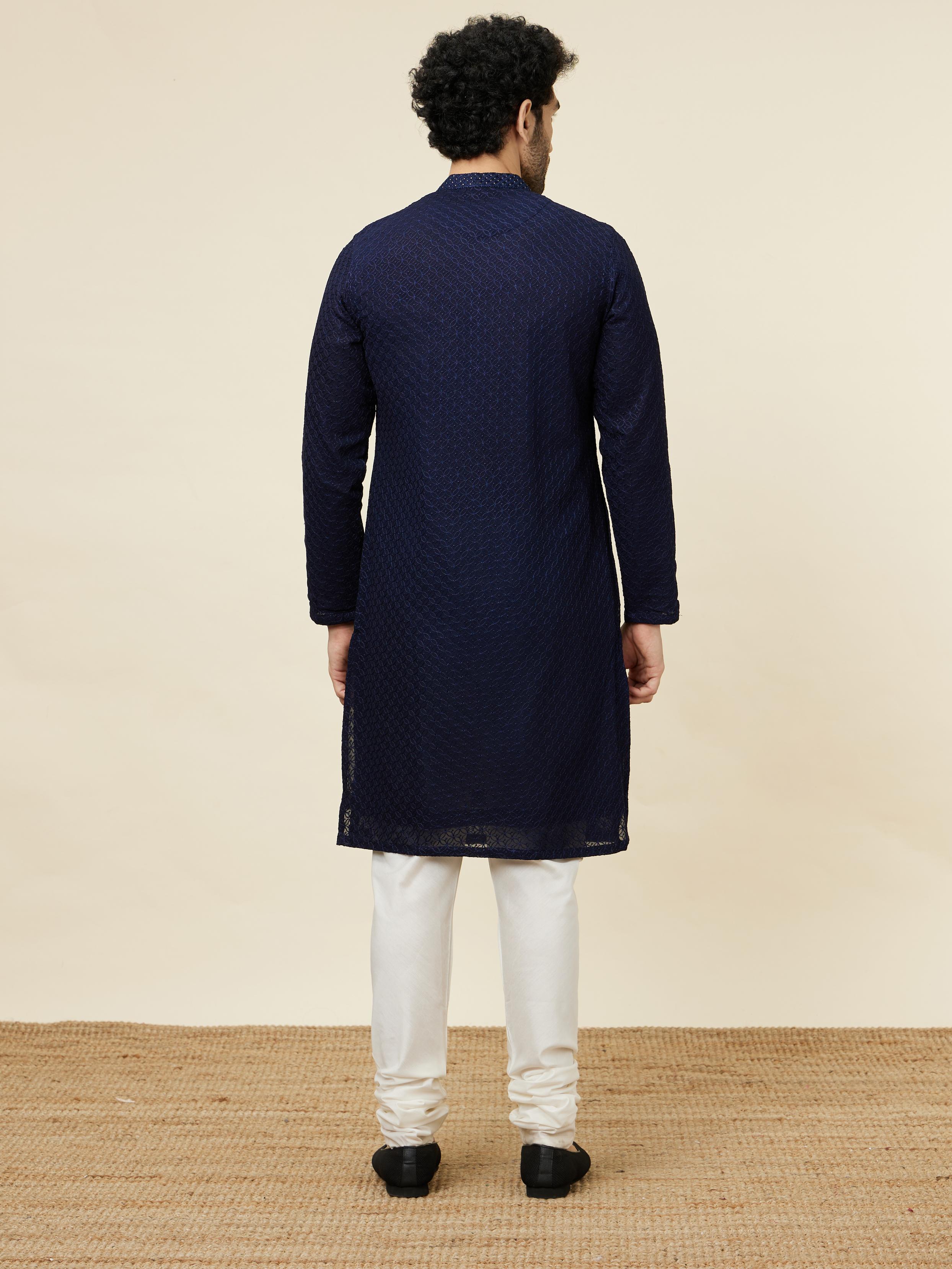 Twamev Men Midnight Majesty Kurta Set