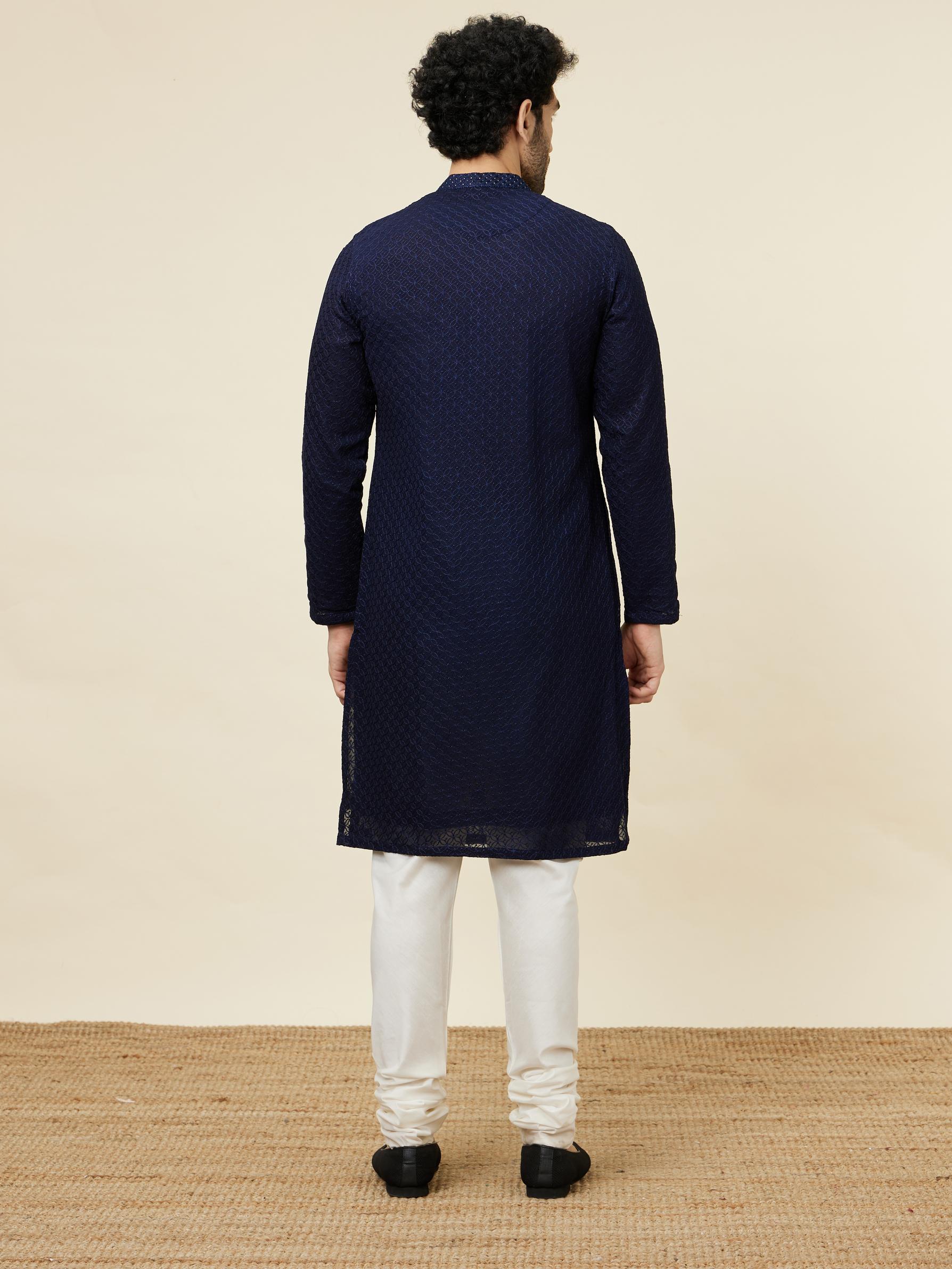 Twamev Men Midnight Majesty Kurta Set